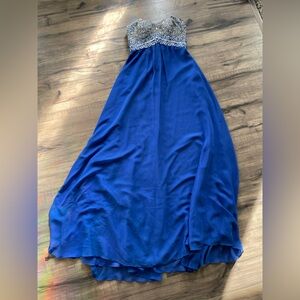 Women’s Betsy & Adam Blue Prom Dress | Vintage | Embellished | Empire Waist